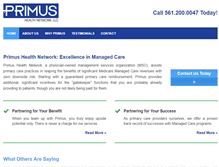Tablet Screenshot of primushealthnetwork.com